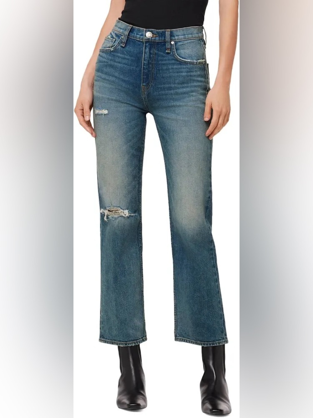 Hudson Jeans Remi High-Rise Straight Ankle Jeans